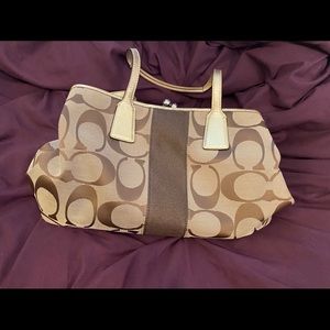 Coach Handbag Hobo Gold Brown - H0969-F13533
